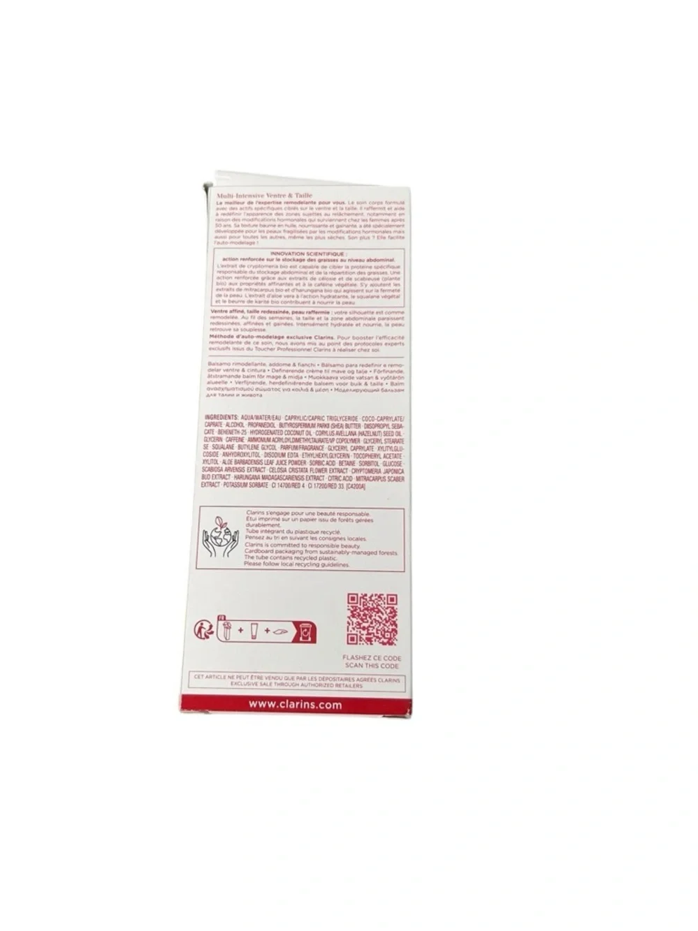 Clarins Super Restorative Balm for Abdomen & Waist Firming Body Cream 6.6 Oz.